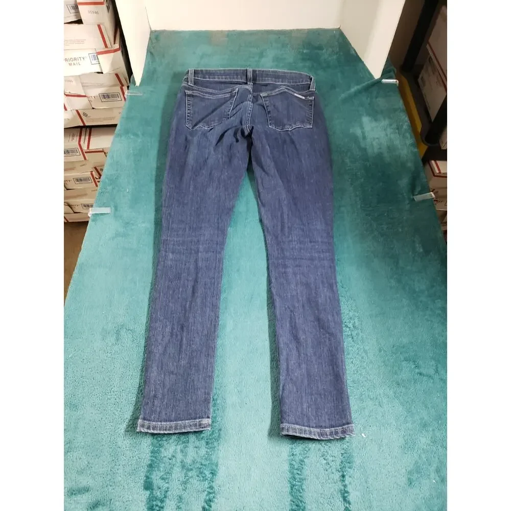 Joes Jeans Size 27 Women Blue Denim Stretch Pants Mid Rise Curvy Skinny Ankle